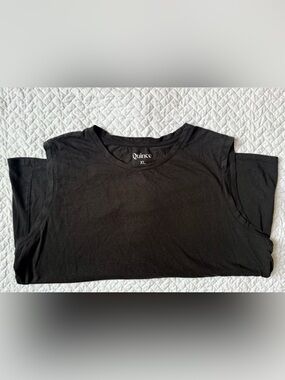 Quince Black XL Crewneck Tank (50% Cotton/50% Modal)